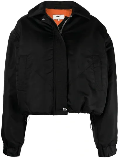 Ymc You Must Create Detachable Sleeve Bomber Jacket In Black