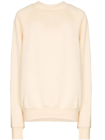 Les Tien Crew-neck Cotton Sweatshirt In Neutrals