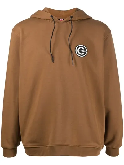 Colmar Logo-patch Hoodie In Brown