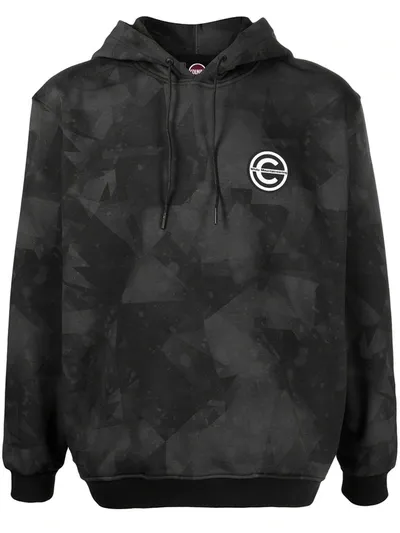 Colmar Camouflage Hoodie With Logo Patch In Black