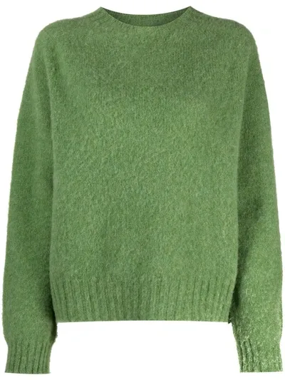 Ymc You Must Create Lambswool Fine-knit Jumper In Green