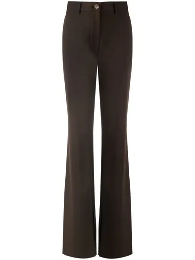 Nanushka Long Straight-leg Jeans In Brown