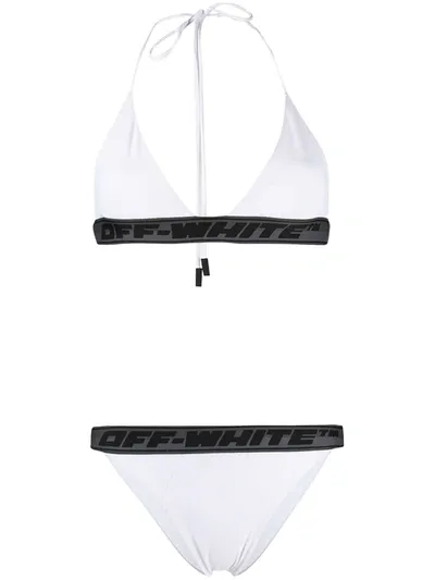 Off-white Logo Tape Bikini In White