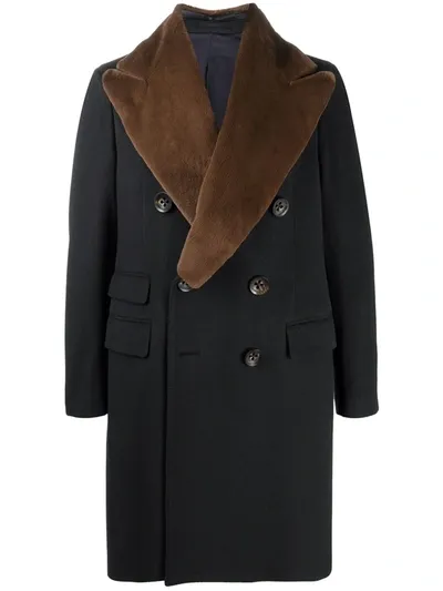 Gabriele Pasini Double-breasted Coat In Blue