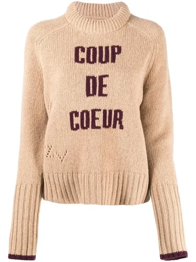 Zadig & Voltaire Coup De Coeur Jumper In Neutrals