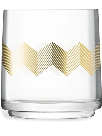 Lsa International Chevron Vase (14cm) In White