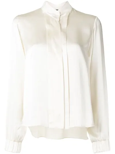 Alexis Vallan Satin Blouse In White