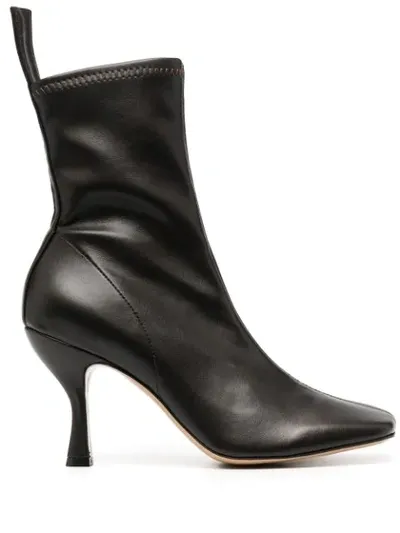 Gia Couture Soraya 80mm Boots In Black