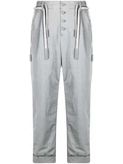 Craig Green Softshell Belted Trousers In Grey