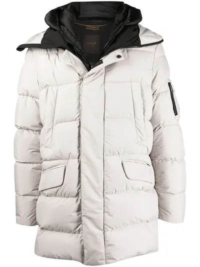 Moorer David Padded Coat In Neutrals