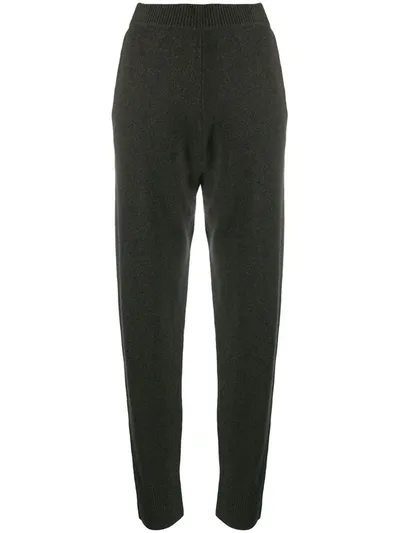 Joseph Oversize Knit Jogging Trousers In Green