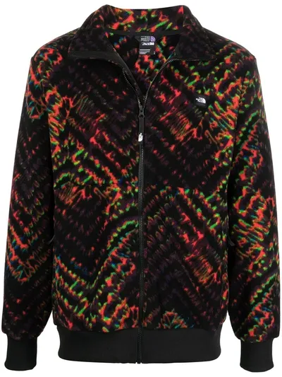 The North Face Fleeski Shibori Print Fleece In Black