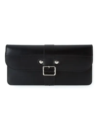 Comme Des Garçons Long 3 Pocket Buckle Wallet In Black