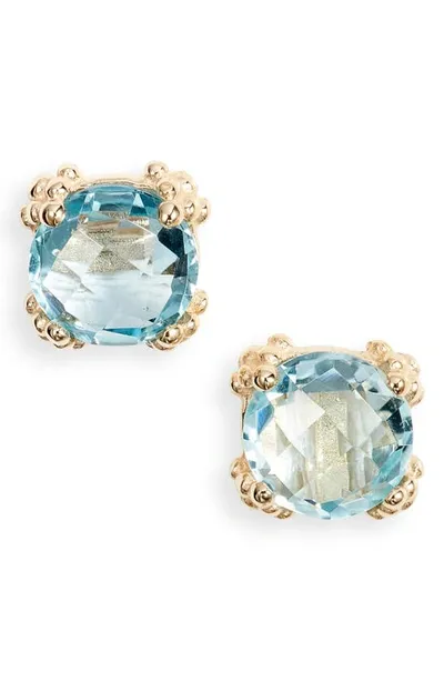 Anzie Dew Drop Cluster Stud Earrings In Gold