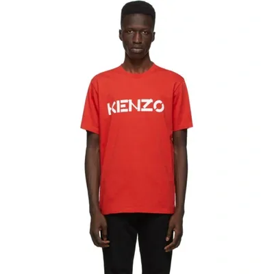 Kenzo Logo-print Short-sleeve T-shirt In Red