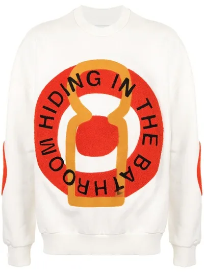 Henrik Vibskov Big Circle Long-sleeved Sweater In White