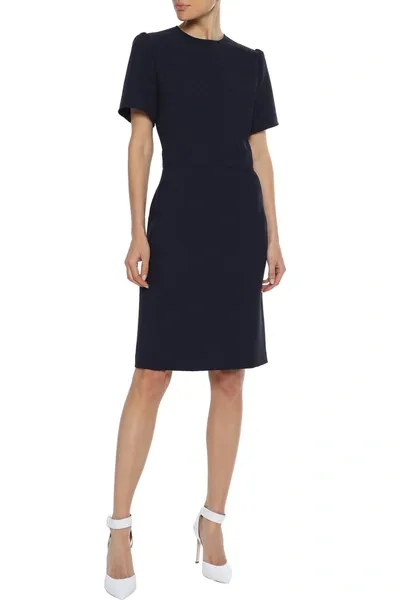 Iris & Ink Rica Cady Dress In Midnight Blue