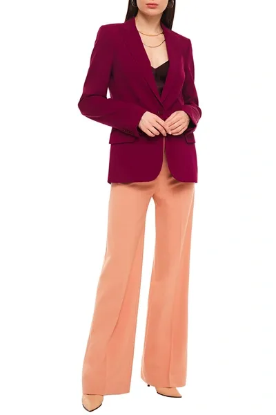 Stella Mccartney Twill Blazer In Plum