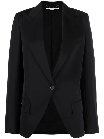 Stella Mccartney Single-breasted Wool Blazer In Black