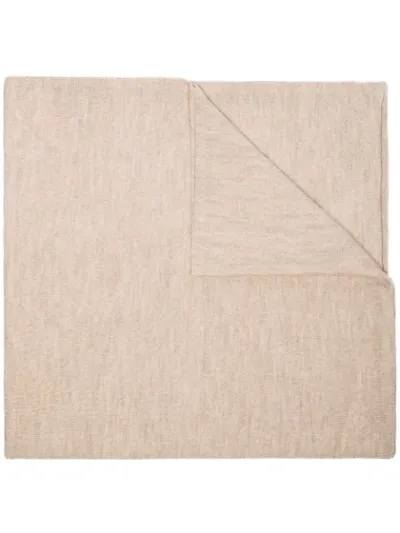 Lauren Manoogian Neutral Rolled Trim Scarf In Neutrals