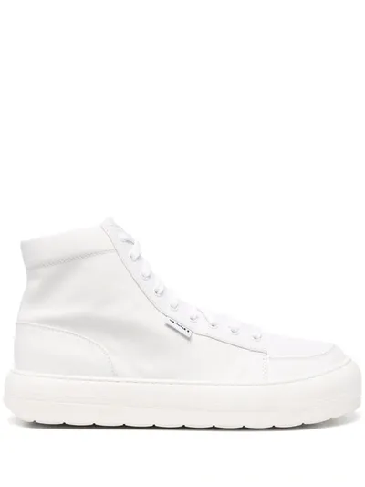 Sunnei White Leather Dreamy High-top Sneakers