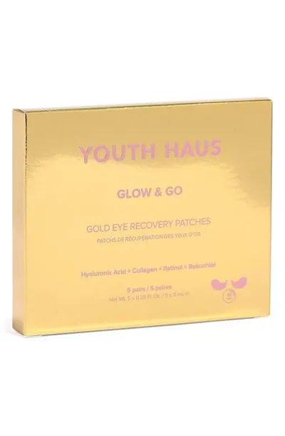 Skin Gym Youth Haus Glow & Go Gold Eye Recovery Patches, 5-pk.