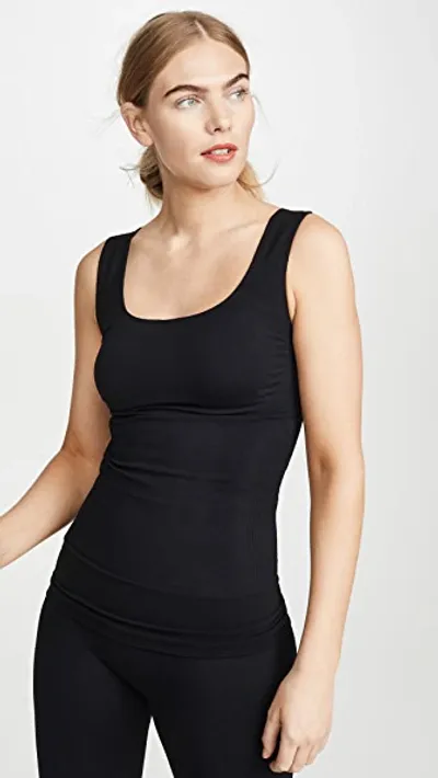 Blanqi Everyday Pull-down Postpartum + Nursing Support Tank Top In Black