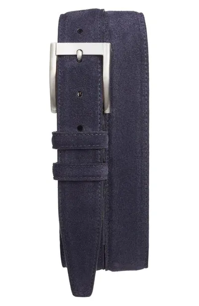 Torino Suede Belt In Navy