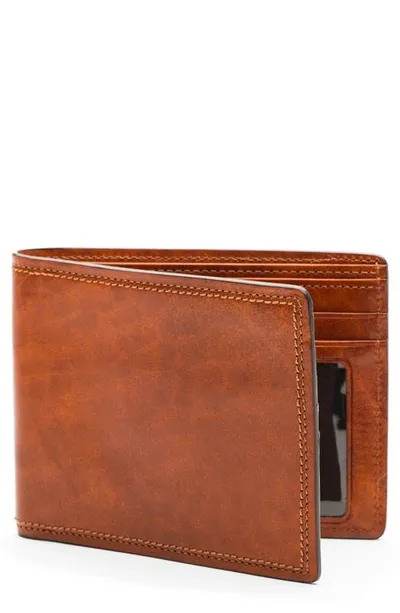 Bosca Dolce Rfid Executive Wallet In Amber