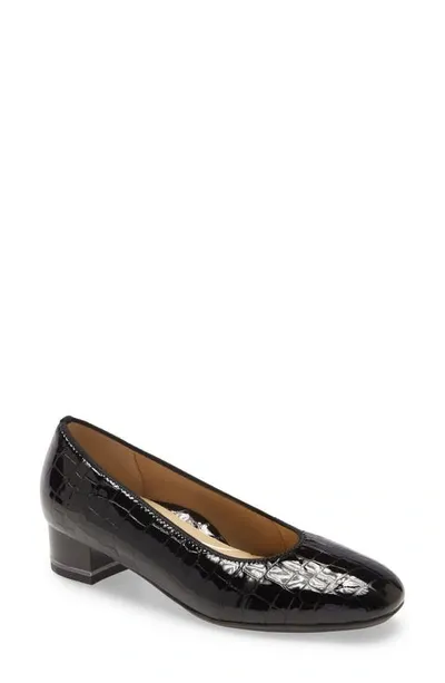 Ara Gabrielle Pump In Black Patent Leather