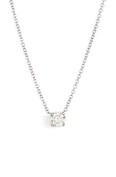 Bony Levy Liora Solitaire Diamond Pendant Necklace In White Gold