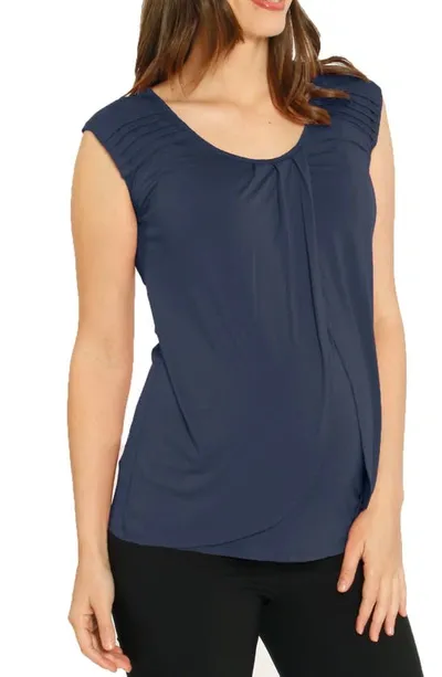 Angel Maternity Nursing Top In Blue