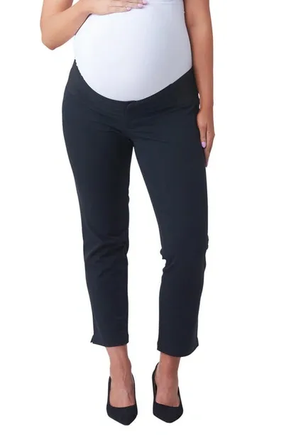 Nom Maternity Ava Crop Maternity Pants In Black