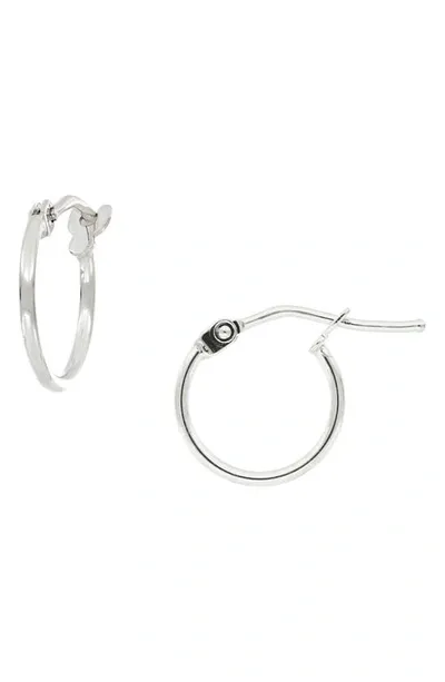 Bony Levy 14k Gold Mini Hoop Earrings In White Gold