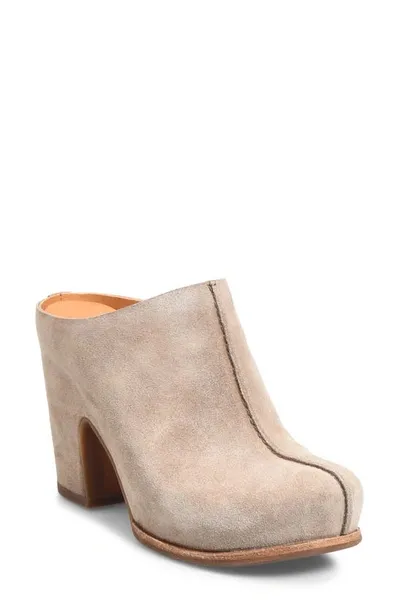 Kork-easer Sagano Clog In Taupe Suede