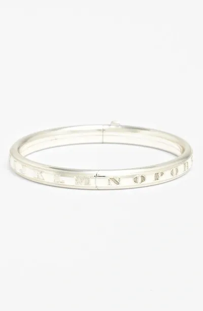 Mignonette Kids' Sterling Silver Alphabet Bracelet