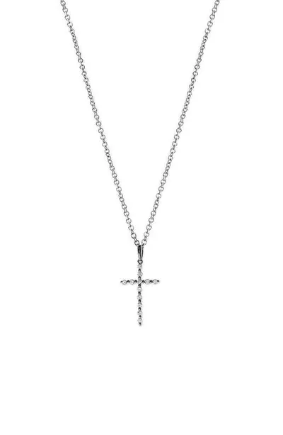 Bony Levy Diamond Cross Pendant Necklace In White Gold