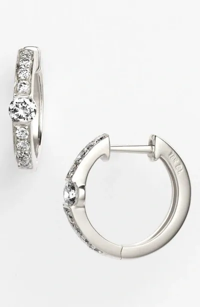 Bony Levy Liora Diamond Huggie Earrings In White Gold