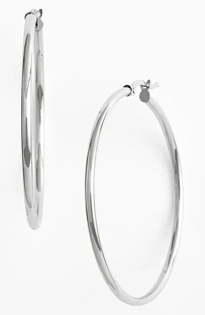 Bony Levy 14k Gold Hoop Earrings In White Gold