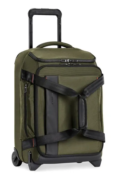 Briggs & Riley Zdx 21-inch Carry-on Upright Duffle Bag In Dark Green