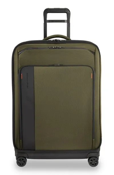 Briggs & Riley Large Zdx 29-inch Expandable Spinner Packing Case In Dark Green