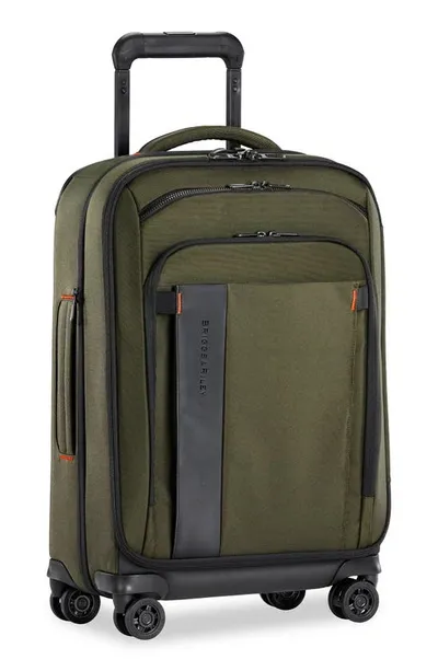 Briggs & Riley Zdx 22-inch Expandable Spinner Suitcase In Hunter Green