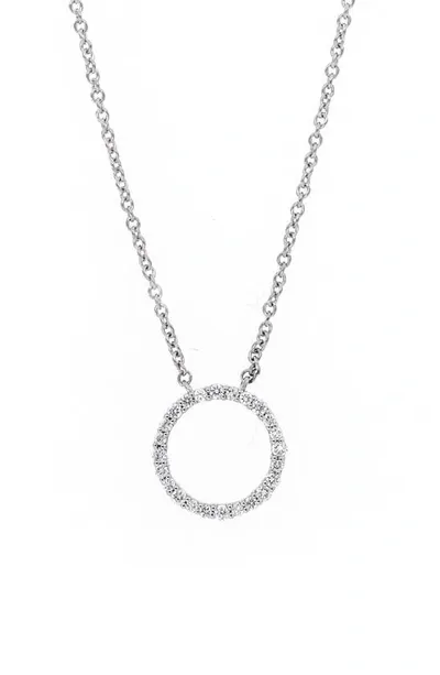 Bony Levy Icons Petite Circle Pendant Necklace In White Gold