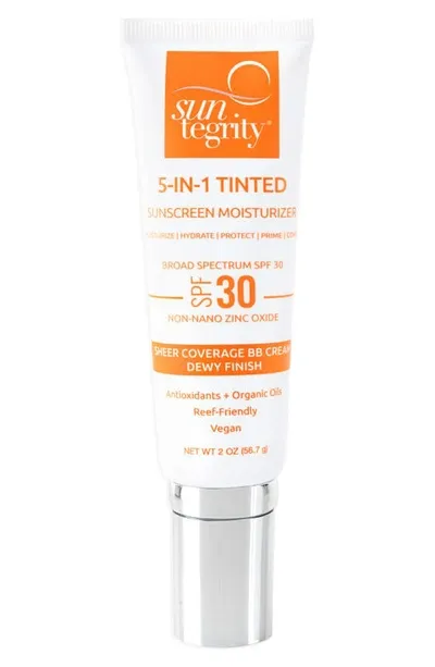 Suntegrity 5-in-1 Tinted Moisturizing Face Sunscreen Broad Spectrum Spf 30 In 4- Medium