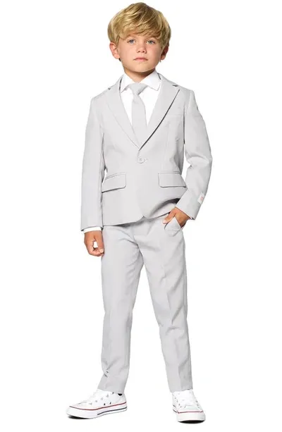 Opposuits Kids' Groovy Grey Two-piece Suit With Tie