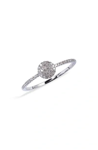 Meira T Pavé Diamond Circle Ring In White Gold