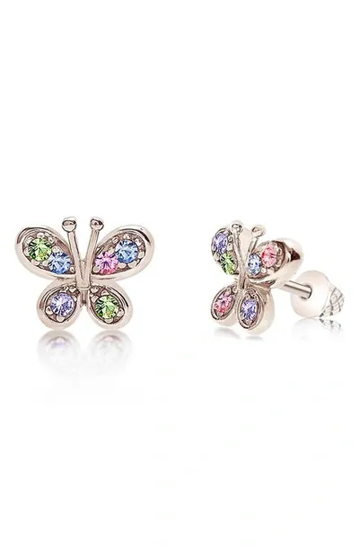 Chanteur Kids' Butterfly Stud Earrings In Multi