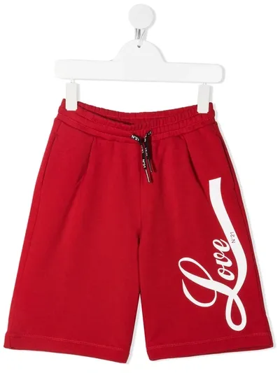 N°21 Kids Shorts For For Boys And For Girls In Red