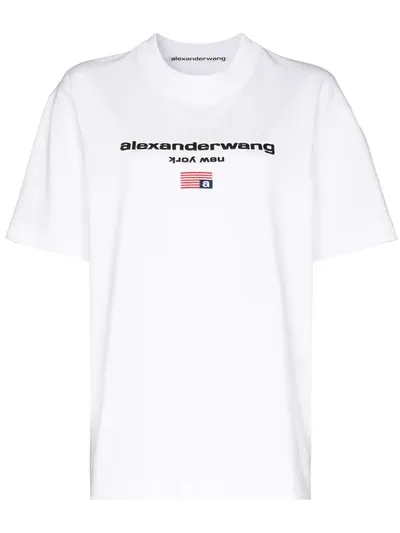 Alexander Wang Logo Graphic T-shirt In White