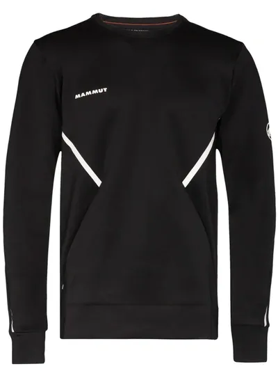 Mammut Black Avers Logo Crew Neck Sweater